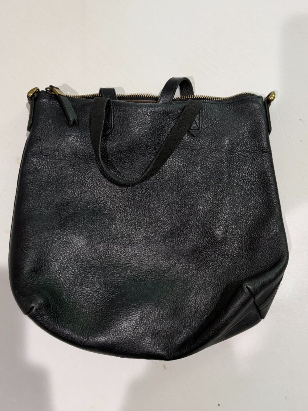 Madewell Black Leather Purse No Strap - Picture 1 of 6